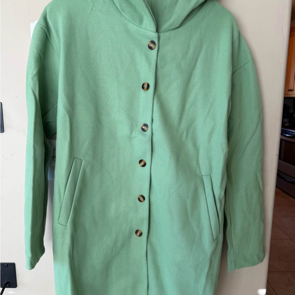 Women's NEW Green Fleece Coat